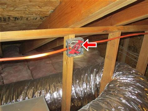 are electrical junction boxes allowed in attic|attic junction box problems.